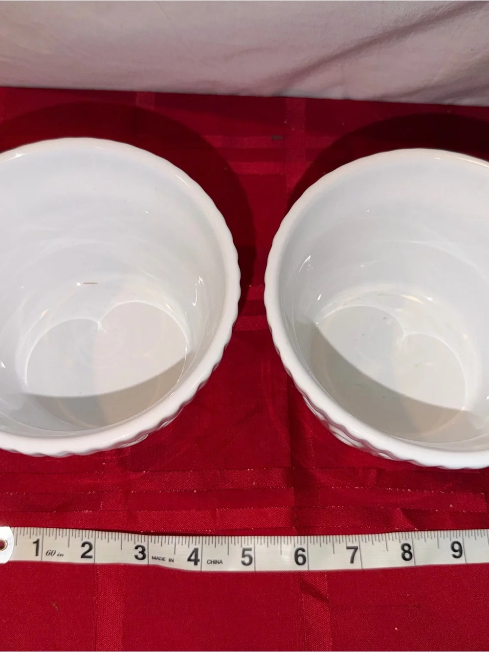 Target White Ceramic Popcorn Bowls - Set of 2